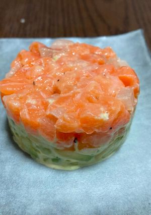 サーモンタルタル-レシピのメイン写真