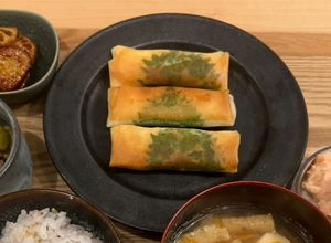 簡単！梅チーズ大葉ささみ春巻き-レシピのメイン写真