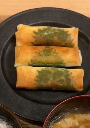 簡単！梅チーズ大葉ささみ春巻き-レシピのメイン写真