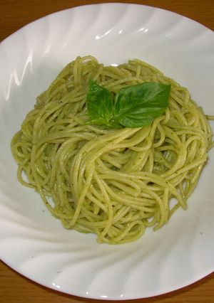 ミキサー回すだけ？ジェノベーゼ風パスタ♪-レシピのメイン写真