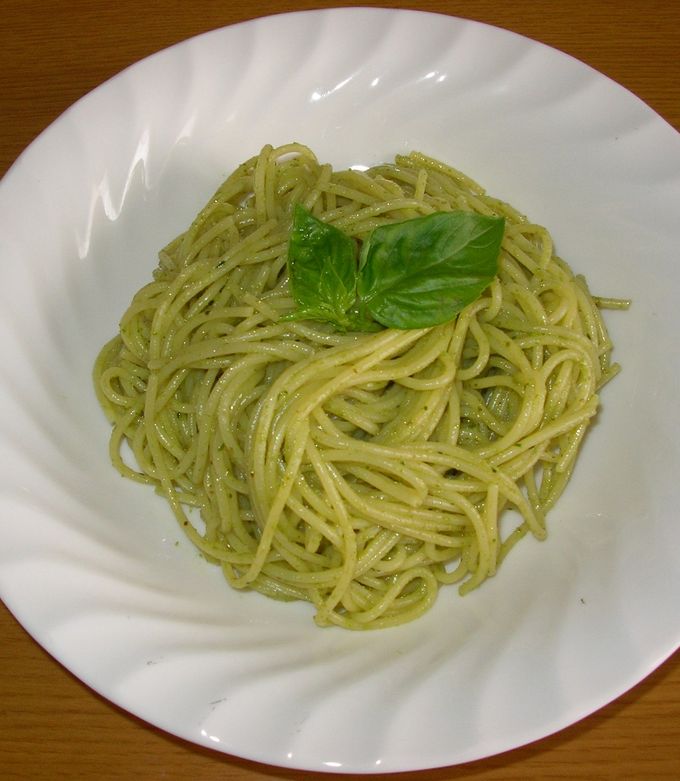 ミキサー回すだけ?ジェノベーゼ風パスタ♪-レシピのメイン写真