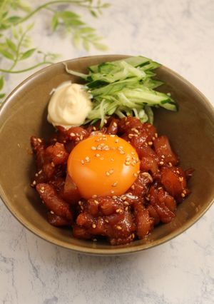 簡単！ピリ辛☆マグロユッケ-レシピのメイン写真