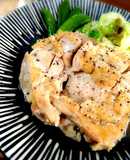 ＊だし香るガーリックチキンステーキ＊