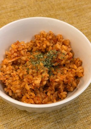 ツナ缶トマト缶粉チーズでナポリ風炊き込みご飯-レシピのメイン写真