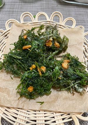 【香りも愉しんで♪】人参葉のかき揚げ-レシピのメイン写真