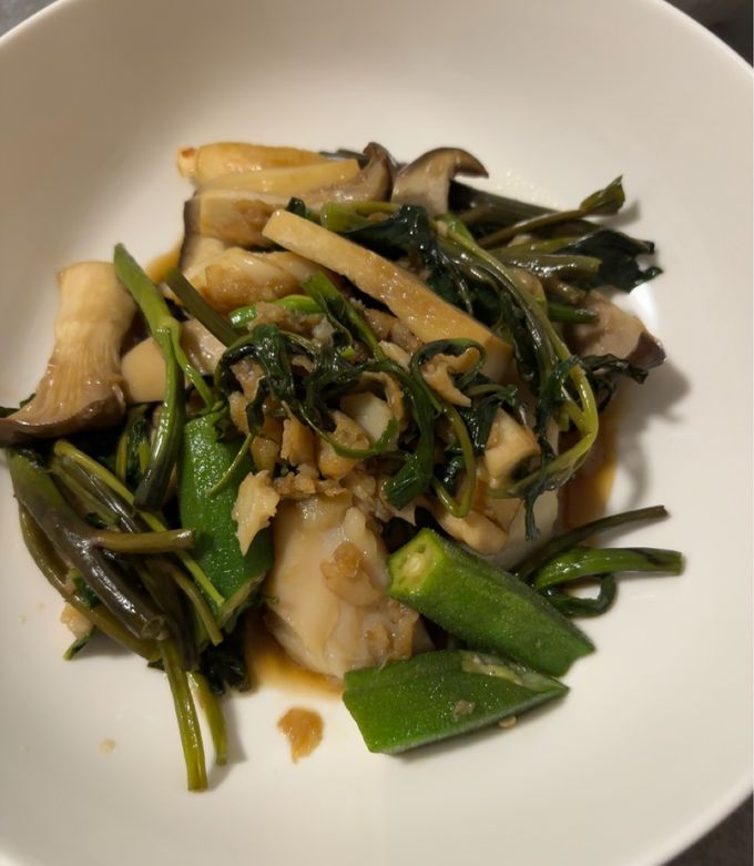 パンガシウスと野菜のバター醤油炒め-レシピのメイン写真