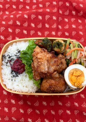 塩唐揚げ弁当-レシピのメイン写真