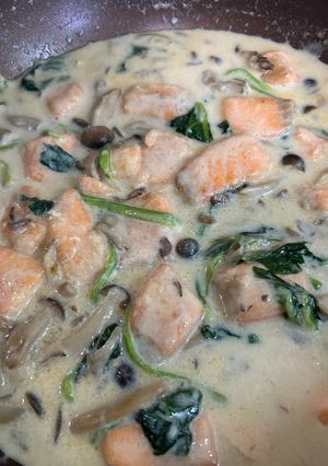 【ドリアorパスタ】鮭のクリームソース-レシピのメイン写真