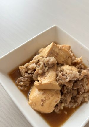 豚こま肉豆腐【作り置きにも】-レシピのメイン写真