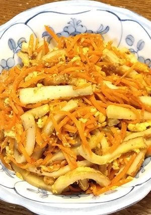 ちくわ入りにんじんしりしり-レシピのメイン写真