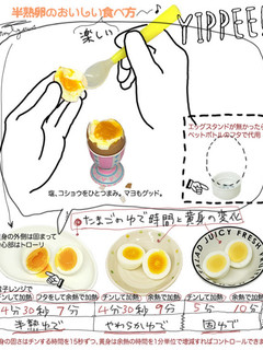 黄身がトロ〜リ、半熟卵のおいしい食べ方-レシピのメイン写真