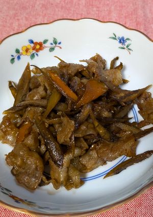 肉が主役　メインになれるきんぴら牛蒡-レシピのメイン写真