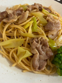 簡単!肉と長ねぎのさっぱり和風パスタ-レシピのメイン写真