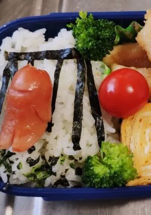 海苔だけ頑張ろう、簡単ブランコ弁当♪-レシピのメイン写真