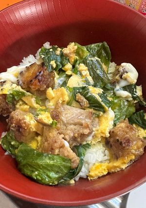 ★唐揚復活★スーパーの冷えた唐揚で親子丼-レシピのメイン写真