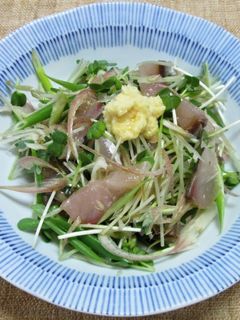 アジと香味野菜の生姜ぽん酢和え-レシピのメイン写真