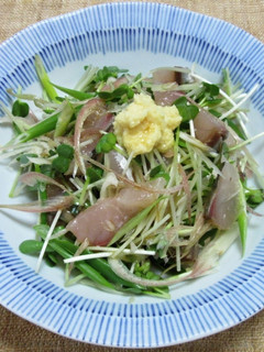 アジと香味野菜の生姜ぽん酢和え-レシピのメイン写真