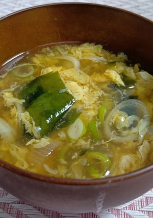 簡単❣ ふわふわ卵わかめスープ-レシピのメイン写真