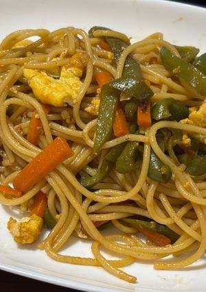 お好み焼きソースでナポリタン風-レシピのメイン写真