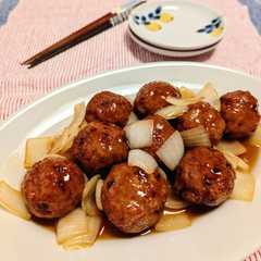 รูปของ 肉だんごの黒酢和え