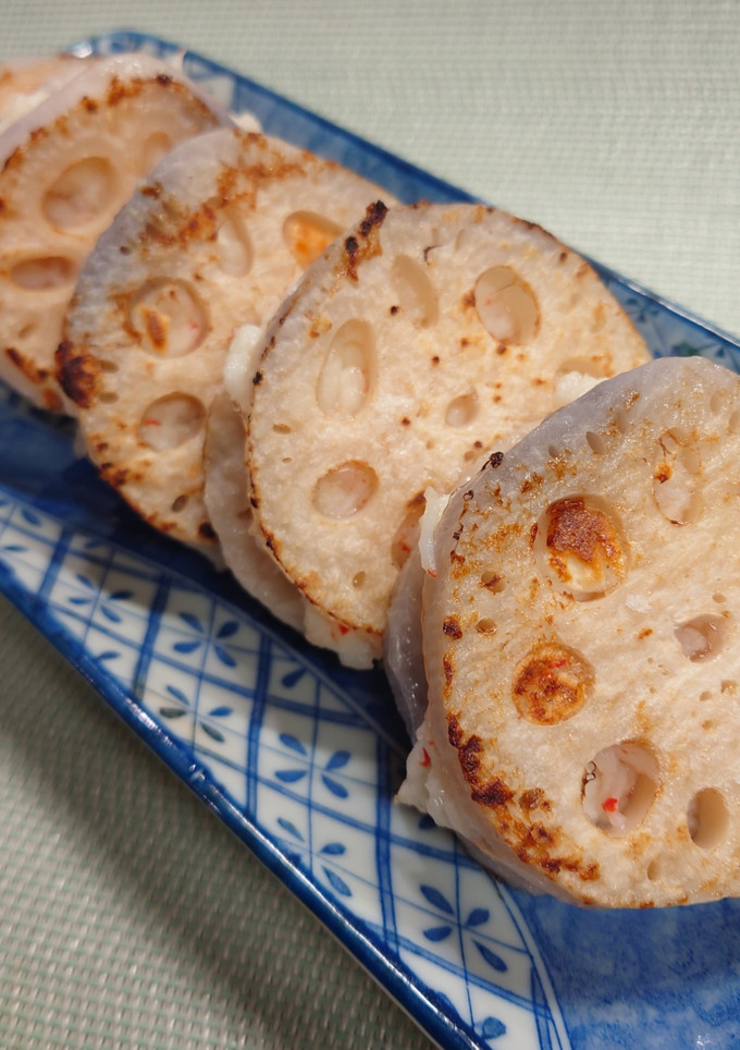 レンコンのはさみ焼き☆簡単！-レシピのメイン写真