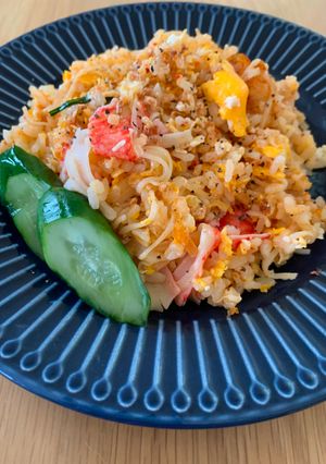 カニカマと白菜キムチの炒飯-レシピのメイン写真