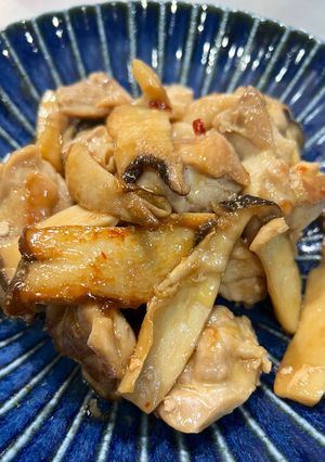 ほたて醤油☆鶏肉とエリンギのバター醤油味-レシピのメイン写真