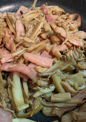 お米止まらん!キノコベーコンバター醤油-レシピのメイン写真