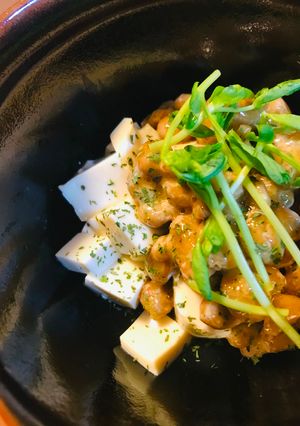 毎日の納豆●絹漉し豆腐サラダと-レシピのメイン写真