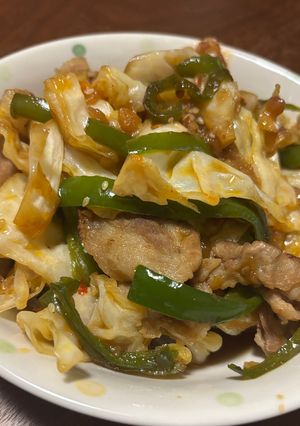 キャベツと豚肉のピリ辛炒め-レシピのメイン写真