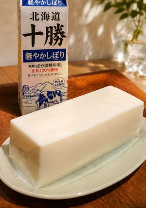 ダイエットにも☆濃厚！牛乳パック牛乳かん-レシピのメイン写真