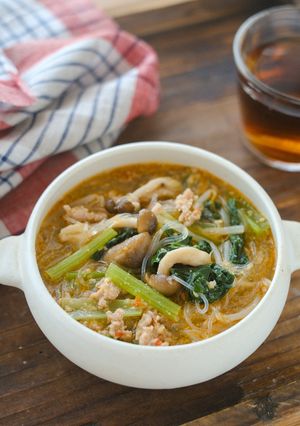 豚ひき肉とたっぷり野菜！レンジ麻辣湯-レシピのメイン写真