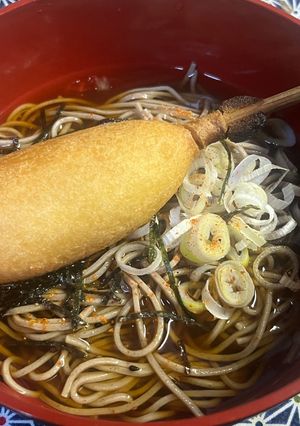 アメリカンドッグそば-レシピのメイン写真
