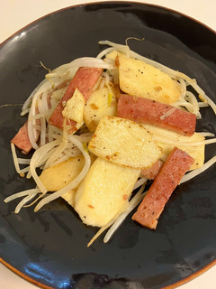 マコモダケとスパム炒めもの-レシピのメイン写真