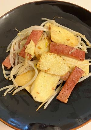 マコモダケとスパム炒めもの-レシピのメイン写真