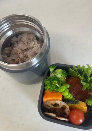 息子弁当154ハンバーグ-レシピのメイン写真