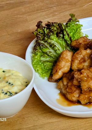 唐揚げ照り焼き タルタルソース添え-レシピのメイン写真