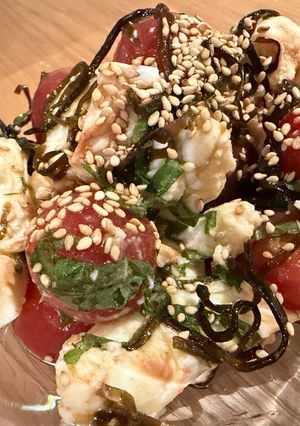 旨味！モッツァレラチーズとトマトの塩昆布和え-レシピのメイン写真