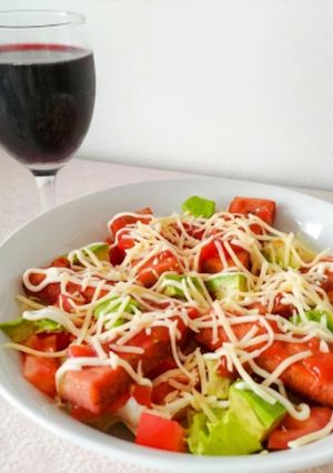 スパム入りサルサ風サラダ-レシピのメイン写真