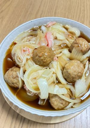 玉ねぎと肉だんごの甘酢炒め-レシピのメイン写真