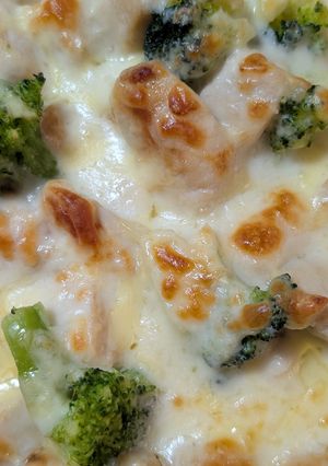 簡単★チキンとブロッコリーのクリームグラタン-レシピのメイン写真