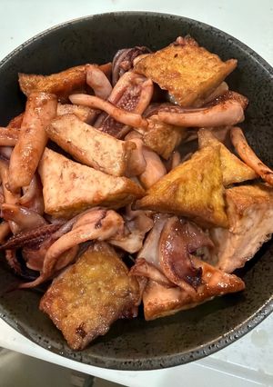 イカと厚揚げ炒め煮-レシピのメイン写真