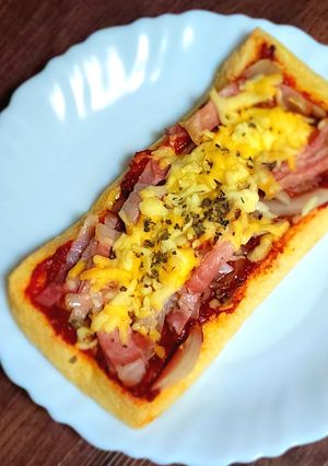 ヘルシーメイン☆お揚げピザ-レシピのメイン写真