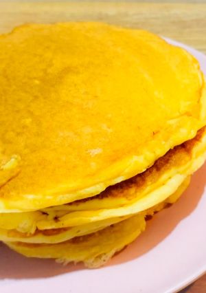 ハワイアンカフェを目指したパンケーキ-レシピのメイン写真