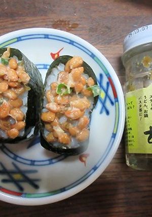 じゃばら胡椒が入った納豆軍艦-レシピのメイン写真