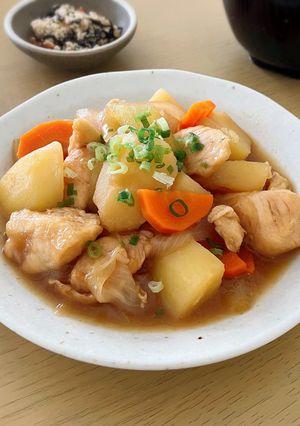 鶏ささみの肉じゃが-レシピのメイン写真