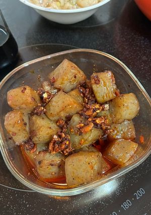 食べるラー油で作るピリ辛こんにゃく-レシピのメイン写真