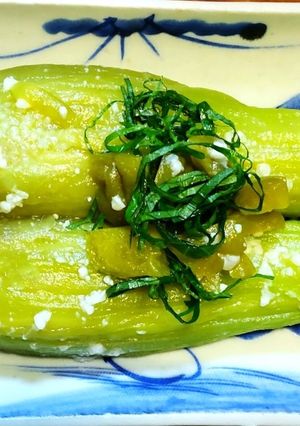 ひすい茄子の青梅塩麹あえ-レシピのメイン写真