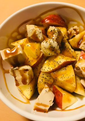 ザク切リンゴアイス●はちみつキャラメル-レシピのメイン写真