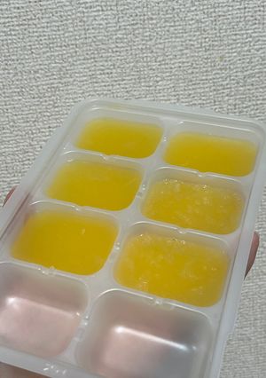 【離乳食後期】オレンジ寒天ゼリー-レシピのメイン写真